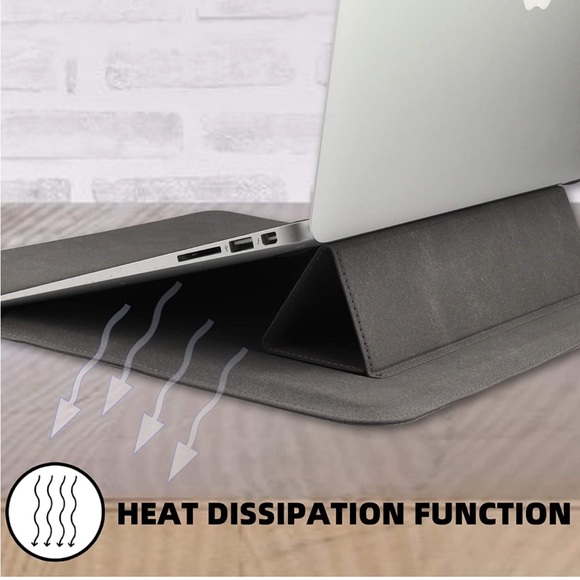 MacBook Pro 13 2016-2021 Laptop Sleeve PU Leather Case - Picture 5 of 9